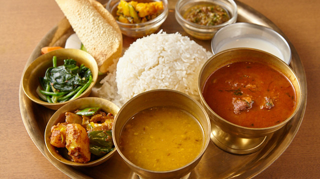 Dal Bhat — Traditional Nepalese thali
